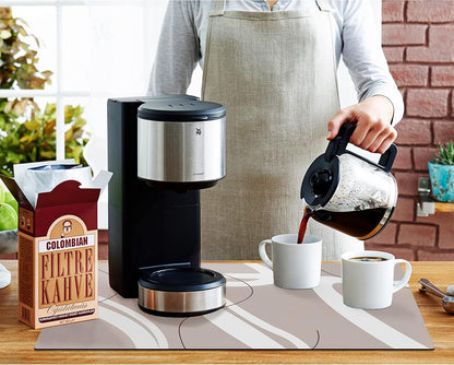 Bar Counter Protector Absorbent Coffee Maker Spill Rug, Heat Resistant Tamping Mat Protects against Spills, Water Proof Kitchen Decor, Use as Cup Mat