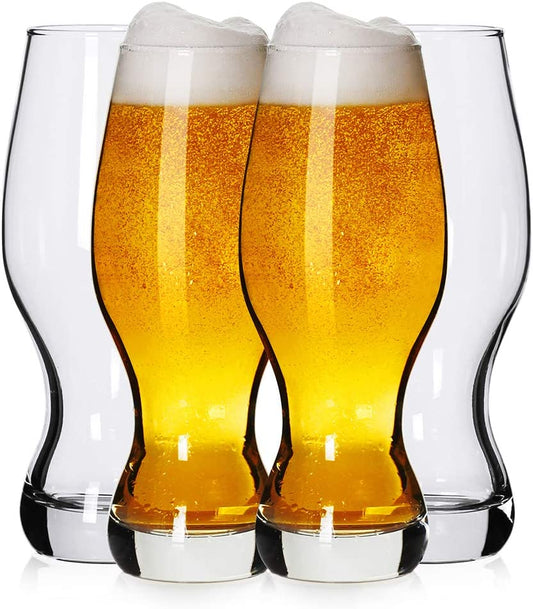 IPA Beer Glasses,Pilsner Beer Glasse,16 Oz,Set of 4