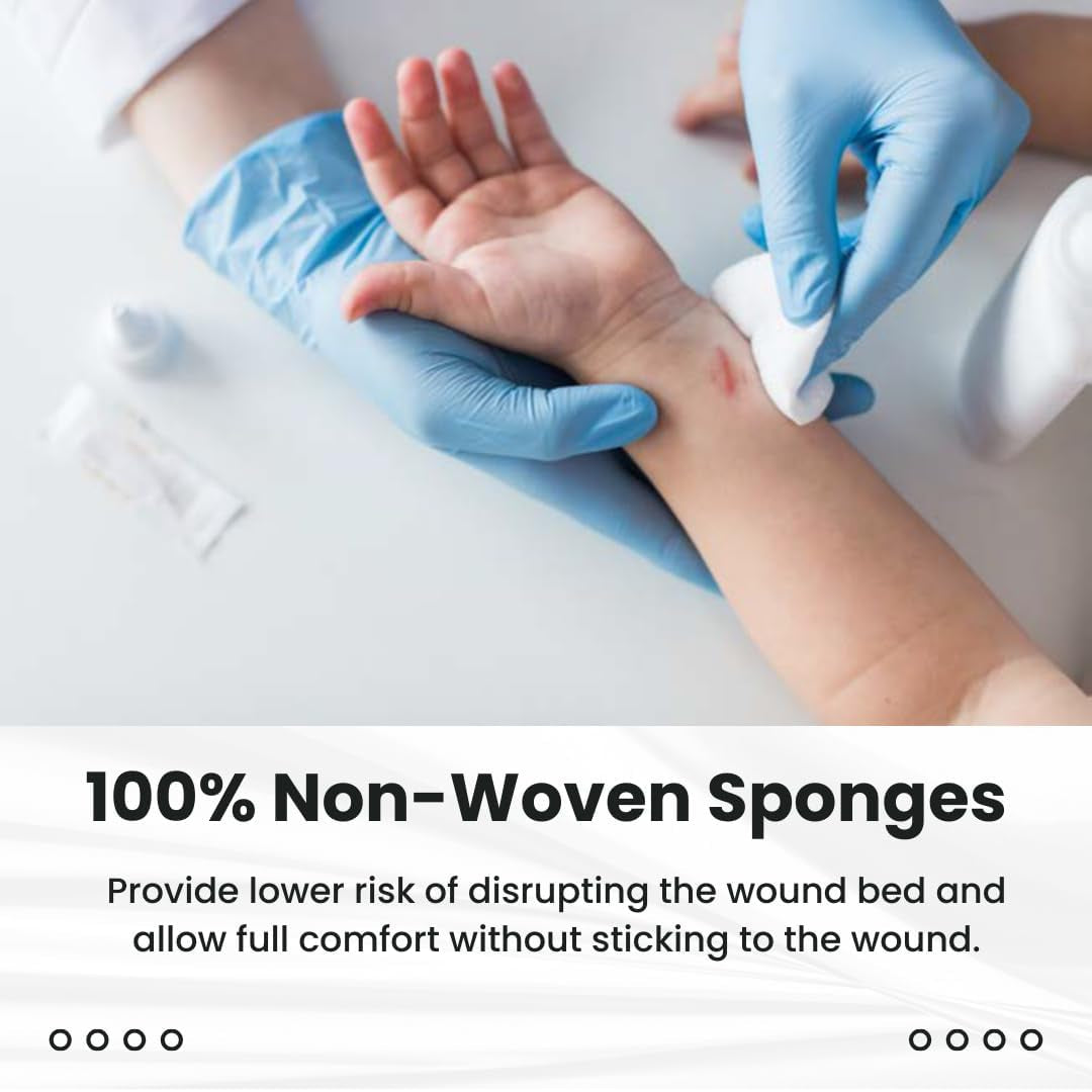 783044 Non-Woven Gauze Sponges - 4X4 4-Ply Non-Sterile, 200 Count
