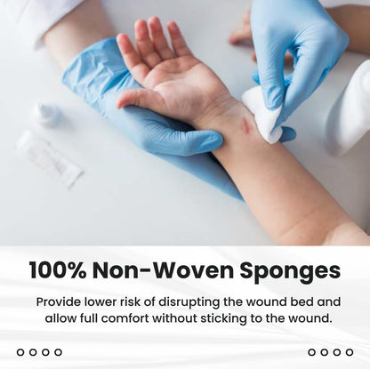 783044 Non-Woven Gauze Sponges - 4X4 4-Ply Non-Sterile, 200 Count