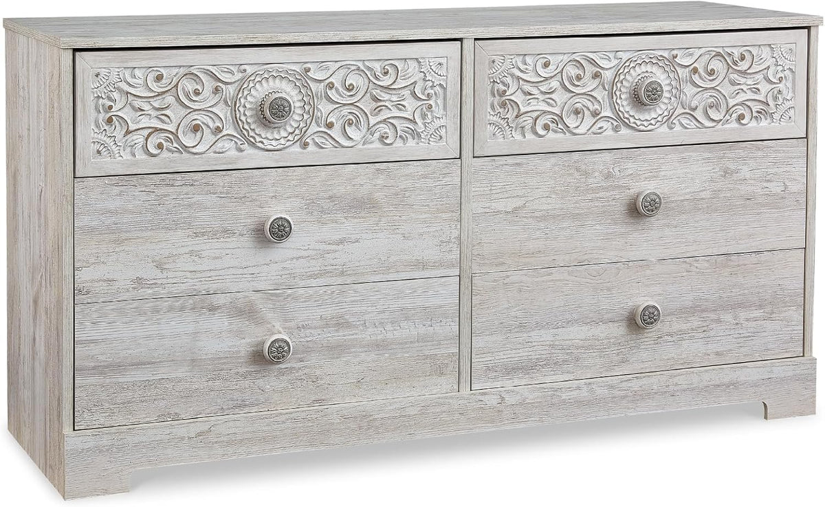 Signature Design by Ashley Paxberry Boho Dresser, Whitewash