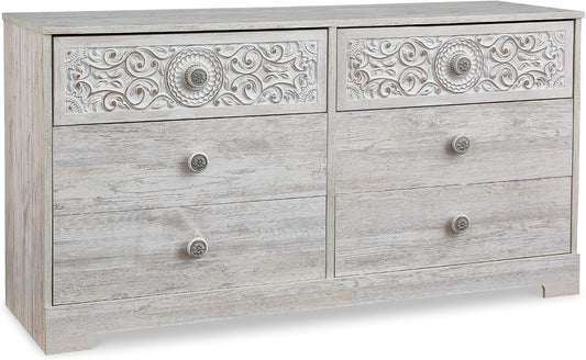Signature Design by Ashley Paxberry Boho Dresser, Whitewash